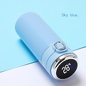 cheap Household Appliances-Smart Thermos Mug Mini Stainless Steel Thermos Cup Portable Leak Proof Water Cup with Filter Water Vacuum Tea Coffee Bottle Cup