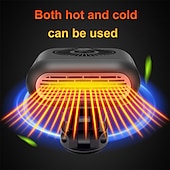 olcso autófűtő berendezés-12V/24V Autós Elektromos Melegítő - Állítható Párátlanító és Jégmentesítő Ventilátor Automatikus Forró Légfújó Szélvédőre