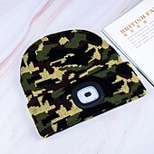 levne Domácí přístroje-čepice unisex s lehkým usb dobíjecí 4 led čepice teplá pletená čepice pro tátu otce muži ženy manžel pletená čepice vánoční dárky