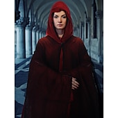 levne Pánské kostýmy-Duch Smrtka Cosplay kostým Kostým na Večírek plášť s kapucí Dospělé Pánské Dámské Úbory Strašidelný kostým Výkon Párty předvečer Všech svatých Plesová maškaráda Mardi Gras Jednoduchý karnevalov