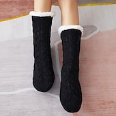 abordables calcetines caseros-Navidad mujer invierno lindo dibujos animados Navidad alce algodón zapatillas estudiante ins moda hogar cálido felpa algodón zapatos zapatillas de invierno para mujer