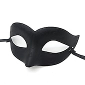 billige Maske-Karnevalsmaske Venetiansk maske Columbina Halvt ansikt Fest Halloween Maskerade Karneval Mardi Gras Enkelt karnevalskostyme