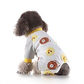 billige Pyjamas-Hunder Katter Pyjamas søt stil Fritid Vinter Vanntett Pustende Myk Vaskbar Bekvem Fritid / hverdag Hundeklær for Bichon Frisé Pommeran ungt kjæledyr Sommerfugl Small