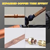 お買い得  ツールとホーム内装-HVAC 修復ツールエアコン銅パイプエキスパンダースエージドリルビットセット 5 で 1 スエージチューブエキスパンダ軟銅チューブツール