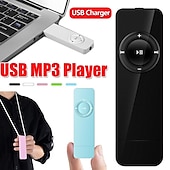 Недорогие МР3 плеер-Цифровой mp3-плеер, портативный USB-перезаряжаемый медиа-звук, mp3-музыкальный плеер со шнурком для студентов, подарки на день Святого Валентина