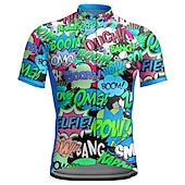 billiga Tröjor för män-Herr Cykeltröja Kortärmad Cykel Överdelar med 3 bakfickor Bergscykling Vägcykling Andningsfunktion Snabb tork Fuktabsorberande Reflexremsa Gul Röd Blå Grafisk Polyester sporter Kläder