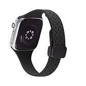 baratos Pulseiras de Apple Watch-Pulseira Esportiva Compatível com Pulseira Apple Watch 38mm 40mm 41mm 42mm 44mm 45mm 49mm Elástico Áspero Fecho Magnético Silicone pulseira de substituição para iwatch Ultra 2 Series 9 8 7 SE 6 5 4 3