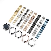 cheap Samsung Watch Bands-Watch Band for Samsung Galaxy Watch 6 5 4 40/44mm Watch 6 Classic 43/47mm Watch 5 Pro 45mm Watch 4 Classic 42/46mm 3 41mm Stainless Steel Replacement  Strap with Case Sport Band Wristband