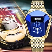 levne Quartz hodinky-Luxusní pánské quartz hodinky moderní trend cool pánské zápěstní hodinky nerezová ocel módní quartz hodinky pro muže Relogio Masculino