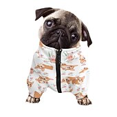abordables Ropa y Accesorios para Perros-Perros Gatos Sudadera Moda Casual Invierno Impermeable Transpirable Suave Lavable Cómodo Casual Diario Ropa para perros for Bichón Frisé Pomerania Animal doméstico del bebé Mariposa Small
