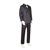 olcso Páros és csoportos jelmezek-Szerda Addams Addams család Morticia Addams Gomez Addams Szerepjáték Jelmezek Felszerelések Szerepjáték Filmsztár jelmez for Férfi Női Felnőttek Farsang Álarcos mulatság