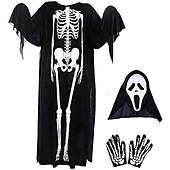 voordelige Mannen Kostuums-ghostface kostuum masker handschoenen duivel ghost skelet cosplay kostuums horror maskers ghost gezicht scream helm griezelig halloween party maskerade mardi gras