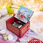 preiswerte Event &amp; Party Supplies-entzückende, antik geschnitzte, handgekurbelte Spieluhr aus Holz – perfektes Weihnachtsgeschenk für Kinder, Mama, Papa, Freunde und mehr!