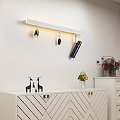 tanie Kinkiety-Minimalistyczna długa półka na kinkiet, 60/80/100/120cm nowoczesny kinkiet LED w tle salon sypialnia nocna, aluminiowy kinkiet wewnętrzny ligting kinkiet 110-240v