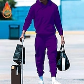 cheap Men&#039;s Tracksuit &amp; Hoodie-Men&#039;s Tracksuit Sweatsuit 2 Piece Athletic Long Sleeve Thermal Warm Breathable Moisture Wicking Fitness Running Jogging Sportswear Activewear Solid Colored Black White Yellow
