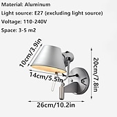 baratos Iluminação de Parede com braço extensível-Interior LED Tradicional / Clássico Luzes de parede internas Quarto Escritório Metal Luz de parede 110-120V 220-240V