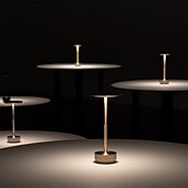 رخيصةأون مصابيح الطاولة-11 &quot;LED مصباح طاولة لاسلكي 40 المصابيح الرجعية مطعم بار ضوء الليل 3000mah بطارية قابلة للشحن 3-لون مستوى يعتم