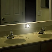 abordables Lumières de rondelle-1 veilleuse blanche à capteur de mouvement hexagonal, petite veilleuse de chambre à coucher, veilleuse, lumière ambiante, lumière blanche, lumière blanche chaude (sans batterie)