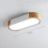 economico Lampade da soffitto-plafoniera a led fodera lampada da soffitto decorativa in legno 35/65cm pannello soggiorno camera da letto lampada 110-240v