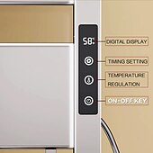 billige Håndklestenger-veggmontert elektrisk håndklevarmer med timer og temperatur justeringer på flere nivåer med fast ledning og plug-in rask oppvarming bedårende moderne moderne aluminium 1 stk.