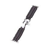 baratos Pulseiras de Apple Watch-1 pacote Corda trançada artesanal Compatível com Pulseira Apple Watch 38mm 40mm 41mm 42mm 44mm 45mm 49mm Entrançado Elástico Ajustável Tecido pulseira de substituição para iwatch Ultra 2 Series 9 8 7