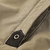 tanie Kurtki cargo-Męskie Kurtka Trucker Płaszcz zimowy Kurtka Sherpa Kieszeń Biuro i kariera Randka Codzienne Na zewnątrz Codzienny Sport Zima Równina Niebieski Zielony Khaki Kurtka puchowa