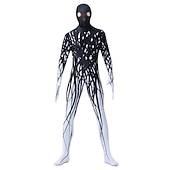 abordables Disfraces para hombres-Traje de Cuerpo Completo Traje de cosplay Body Calavera Monstruo Zalgo Cosplay Niños Adulto Hombre Chico Carnaval Mascarada Mardi Gras Fiesta Víspera de Todos los Santos Rendimiento Disfrazarse