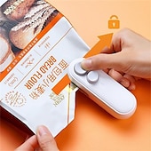 お買い得  キッチン家電-ミニバッグシーラーシール機 2 in 1 ヒートシーラーとビニール袋用カッター新しい