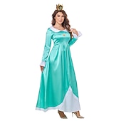  Cosplay-kostym prinsessan Peach Super Bros Cosplay Vuxna Dam Karnival Maskerad Mardi Gras Karnival Halloween Prestanda Klä ut