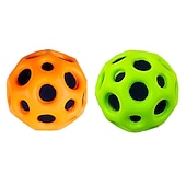 billige Originale leker-3 stk astro hoppeballer, romtema gummi hoppende baller for barn space ball super høy sprett space ball pop sprett ball som brukes av idrettsutøvere som en sports treningsball en flott sanseball