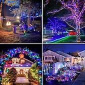 preiswerte Solarschulenleuchten-5m 10m 20m Lichterketten 50/100/200/300 LEDs EL Warmweiß Kühles Weiß Mehrfarbig Kupferdraht-Leuchten Halloween Hochzeit Weihnachtsdekoration 5 V
