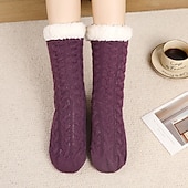 abordables calcetines caseros-Navidad mujer invierno lindo dibujos animados Navidad alce algodón zapatillas estudiante ins moda hogar cálido felpa algodón zapatos zapatillas de invierno para mujer
