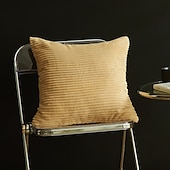 economico Tendenze cuscini-cuscini decorativi cuscini più belli velluto a coste tinta unita semplice senza anima strisce di mais fodera per cuscino fodera per cuscino multicolore