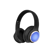 abordables Écouteurs Bluetooth sans fil-Casque Bluetooth pour enfants avec lumières LED son stéréo avec microphone volume limité 25H de temps de lecture écouteurs Bluetooth 5.3 sans fil pour enfants sur oreille pour tablettes téléphone PC