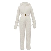 halpa Vaatteet-Naisten Jumpsuit-trikoot Hiihtopuku Ulko- Talvi Pidä lämpimänä Tuulenkestävä Hupullinen Tuulitakit Lumipuku varten Hiihto Retkeily ja vaellus Lumilautailu Talviurheilu