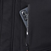 Недорогие Одежда из Softshell, флисовые и туристические куртки-Муж. Сохраняет тепло Водонепроницаемость Зима Осень Сплошной цвет Черный Военно-зеленный Серый Жакеты