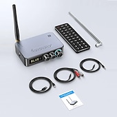 levne Bluetooth sady do auta / handsfree-m9 pro bluetooth 5.1 audio přijímač vysílač 3,5mm aux bezdrátový hudební adaptér u disková/tf karta FM rádio přehrávač dac převodník