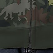 billiga Pojkens 3D-djur-Pojkar 3D Dinosaurie Bokstav Huvtröja Kappa Ytterkläder Långärmad 3D-tryck Höst Vinter Mode Streetwear Häftig Barn 3-12 år Utomhus Ledigt Dagligen Normal