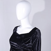 abordables Déguisements pour femmes-Rétro Vintage Punk &amp; Gothique Steampunk Robe Robes de sirène Grande taille Normal Sorcière Morticia Addams Déguisement Femmes Fille Fantaisie Nuit de Walpurgis Halloween Carnaval Mascarade Fête