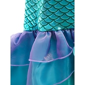 abordables Costumes pour filles-Sirène Sirène Princesse Aqua Robe Costume de soirée à thème Cosplay for Fille Enfant Carnaval Mascarade