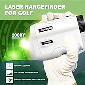 cheap Rangefinders &amp; Telescopes-Golf Rangefinder With Slope And Pin Lock Vibration External Slope Switch For Golf Tournament Legal Rangefinders With Rechargeable Battery 1000YDS Laser Range Finder