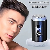 cheap Shaving &amp; Hair Removal-Mini Electric Travel Shaver for Men Pocket Size Rechargeable Portable Painless Cordless Trimmer Knive Face Beard Razor