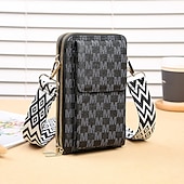 cheap Universal Phone Bags-Women&#039;s Korean version of mobile phone bag with large capacity wide shoulder strap crossbody bag fashionable zipper sturdy zero wallet mobile phone bag