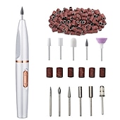 economico Sicurezza personale-rinnova le tue unghie con questa mini penna elettrica per manicure &amp; set di smerigliatrici per unghie multitesta!