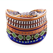 cheap Hair Styling Accessories-Ethnic Style Floral Headband Bohemian Headband Sports Headband Sweat Absorbing Headband Women&#039;s Anti Sweat Wide Headscarf