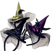 olcso Gonosz boszorkák-Boszorkánykalap Női Felnőttek Halloween Halloween Karnevál Könnyű Karneváli Jelmez a Walpurgis Éjszakájára