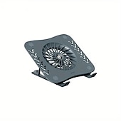 cheap Stands &amp; Cooling Pads-Laptop Stand With Cooling Fan Foldable Laptop Radiator And Holder Cooling Pad Bracket With Silent Fan For Macbook Tablet Notebook Stand Table For Laptop Accessories