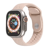 cheap Apple Watch Bands-Sport Band Compatible with Apple Watch band 38mm 40mm 41mm 42mm 44mm 45mm 49mm Elastic Rugged Adjustable Silicone Strap Replacement Wristband for iwatch Ultra 2 Series 9 8 7 SE 6 5 4 3 2 1
