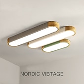 economico Lampade da soffitto-plafoniera a led fodera lampada da soffitto decorativa in legno 35/65cm pannello soggiorno camera da letto lampada 110-240v