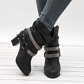 olcso Slouch Boots-női, szürke, domború bokacsizma szegecses pántokkal és kivágott dizájnnal – tökéletes alkalmi és bohó-sikkes ruhákhoz